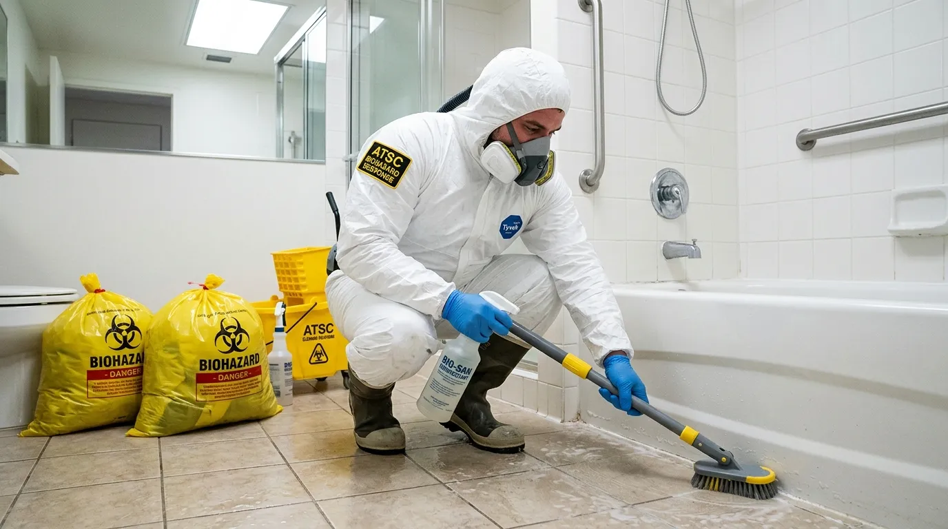 Decontamination equipment deployed for Blood Cleanup in Oshkosh